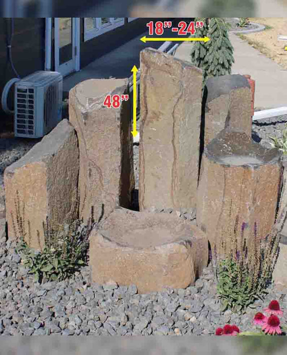 Basalt Column Columbia Boulders 18" - 24" x 1.5ft - 4ft