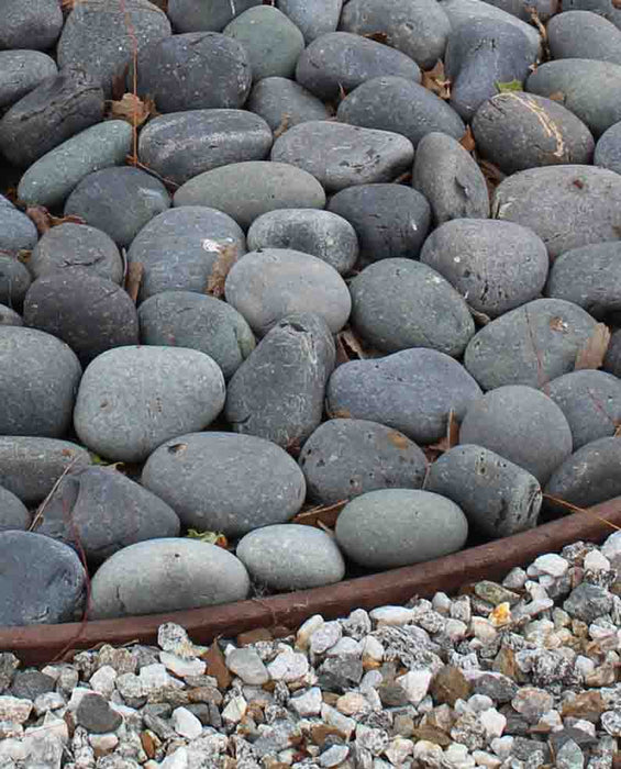 Black Mexican Beach Pebbles 3" - 5"