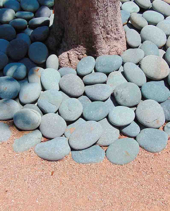 Black Mexican Beach Pebbles 5" - 8"