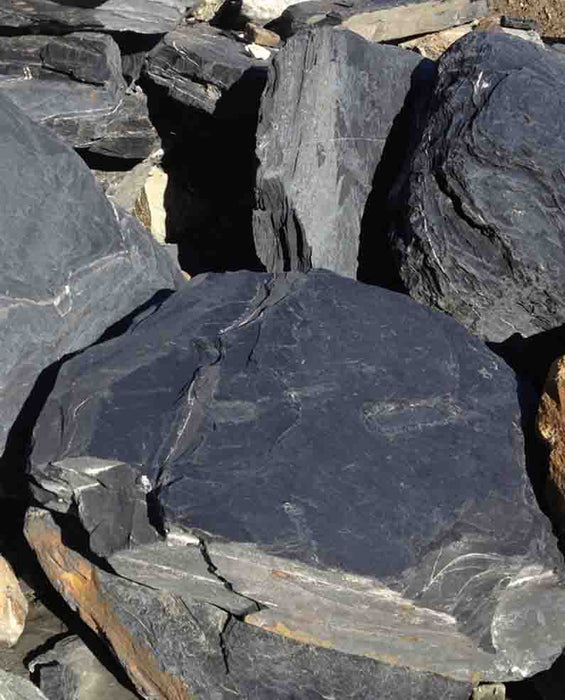 Black Slate Boulders 12" - 18"