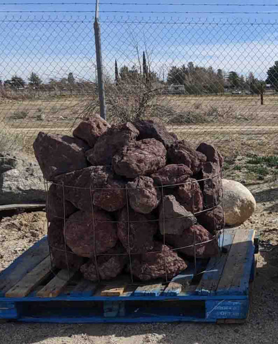 Black n Burgundy Lava Boulders 24" - 30"