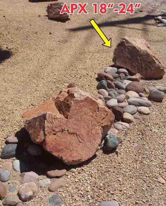 Champagne Pink Granite Boulders 12" - 18"
