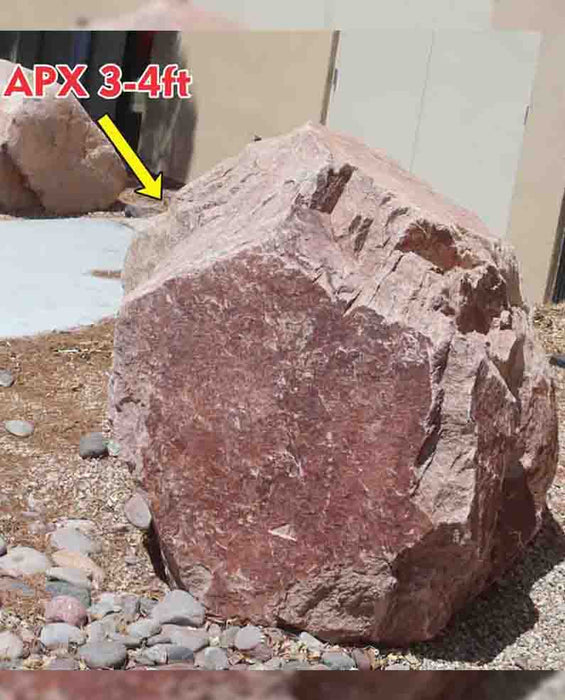 Champagne Pink Granite Boulders Specimens