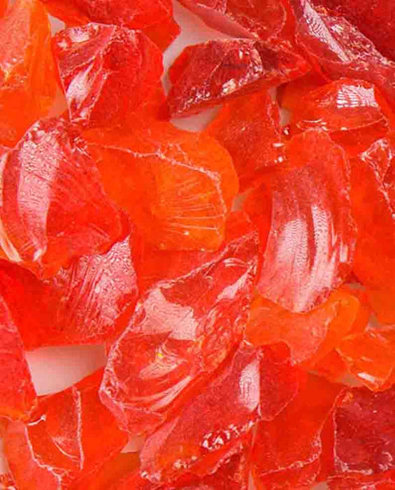 Chunky Orange Landscape Glass