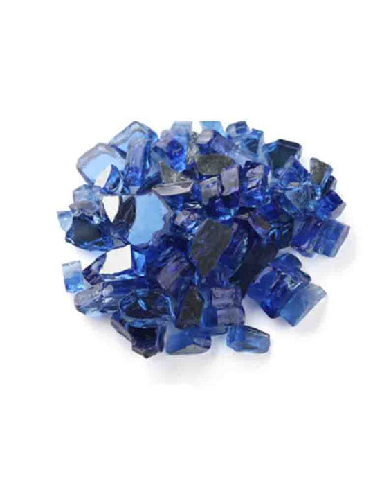 Cobalt Blue Reflective Tempered Fire Glass