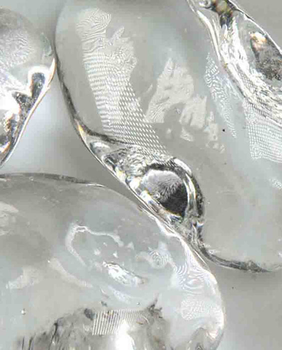 Glacier Ice Tempered Fire Glass