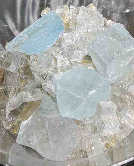 Ice Clear Tempered Fire Glass