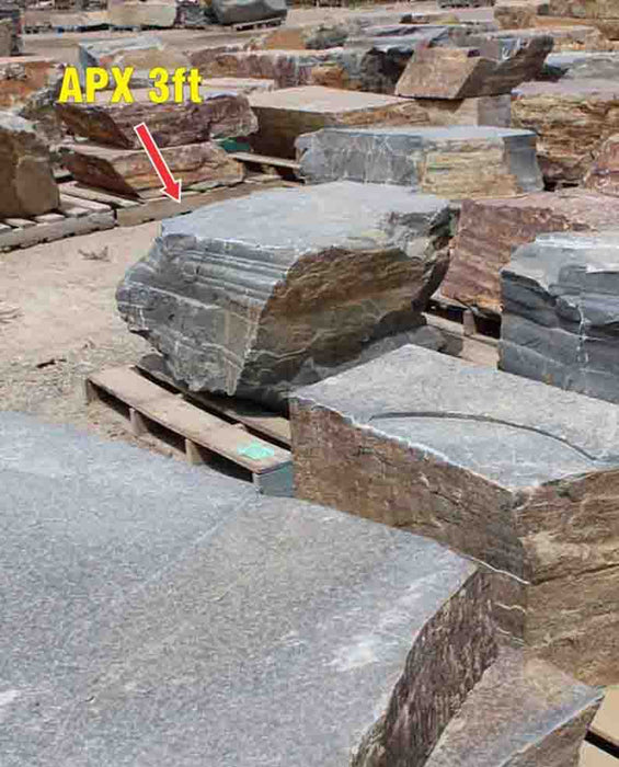 Montana Grey Wolf Boulders 3'