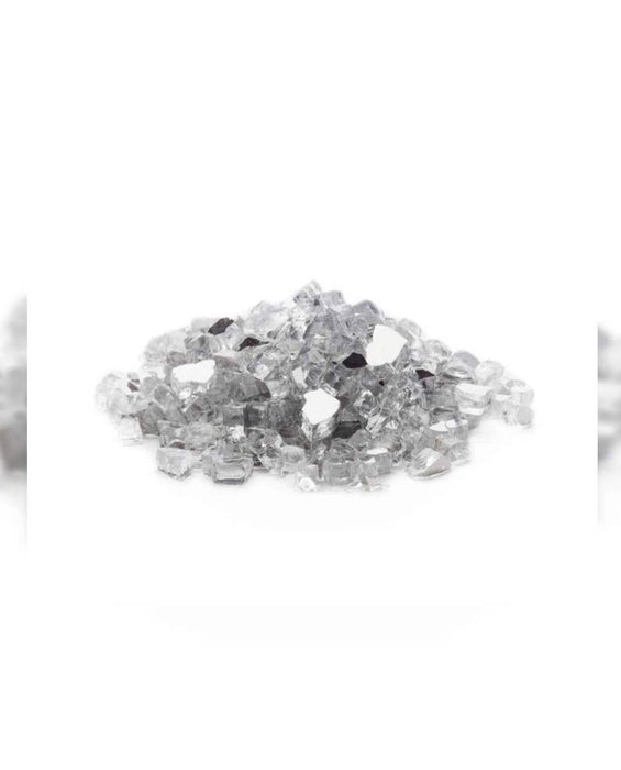 Silver Reflective Tempered Fire Glass