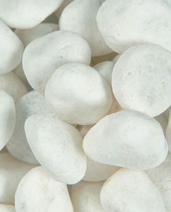 Snow White Pebbles 2" - 3"