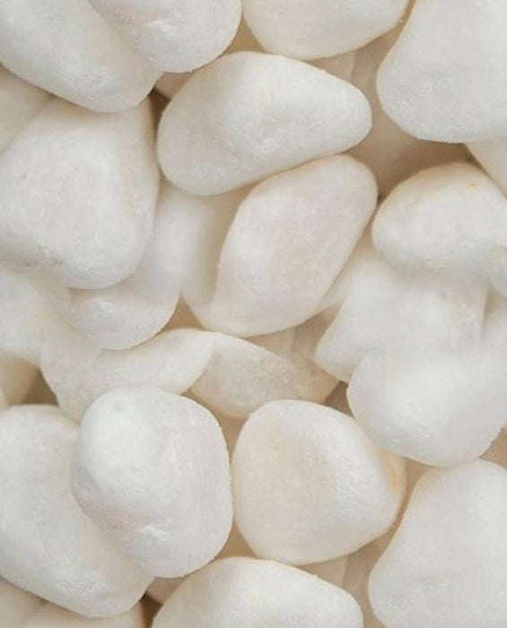 Snow White Pebbles 3/4" - 1-1/4"