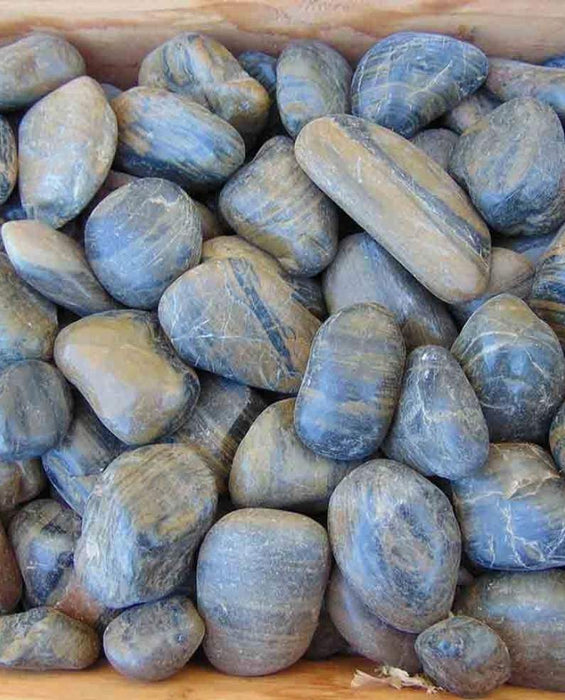 Tiger Striped Polished Pebbles 1" - 2"