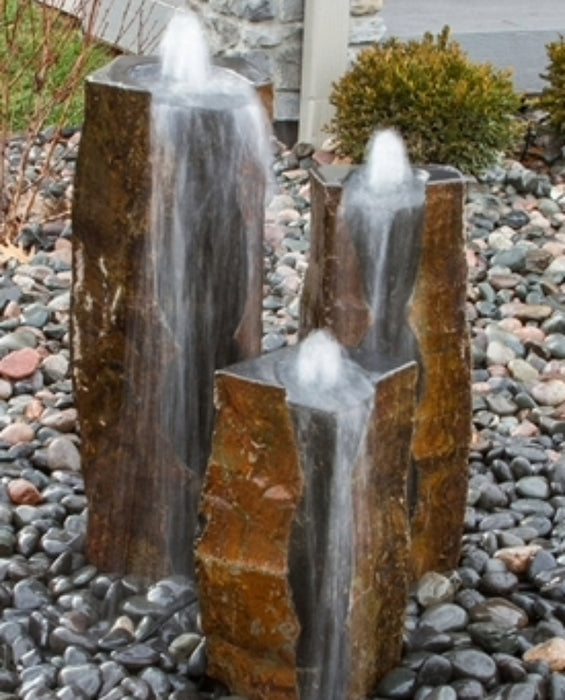 Grizzly Creek Basalt Boulders One Side Polished