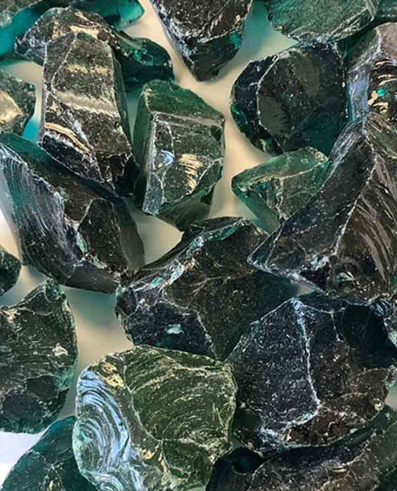 Teal Landscape Glass