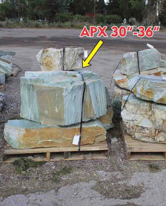 Turquoise Boulders 30" - 36"