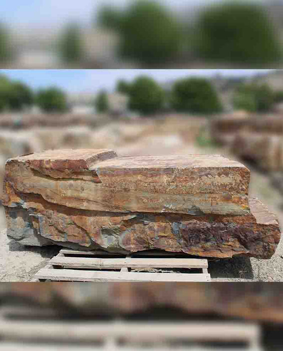 Autumn Gold Quartzite Boulders Specimens