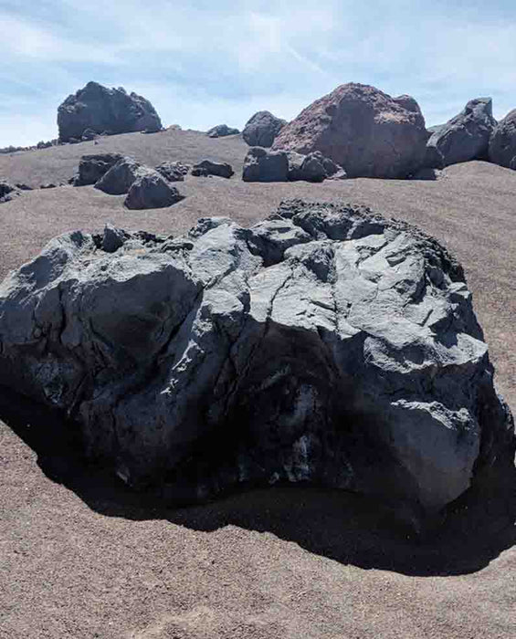 Black Lava Boulders Specimens