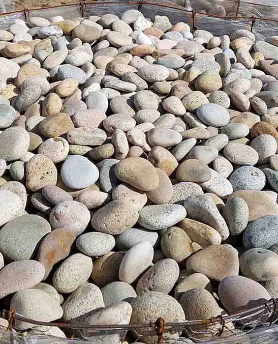Buff Mexican Beach Pebbles 1" - 2"