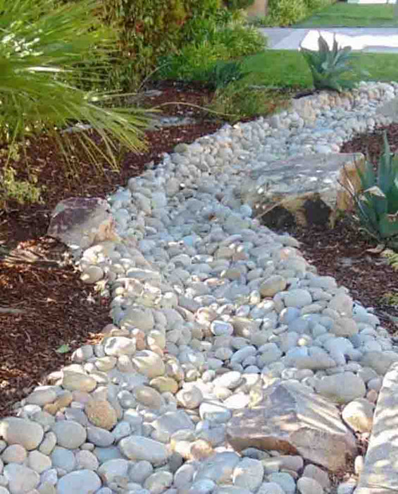 Buff Mexican Beach Pebbles 5" - 8"