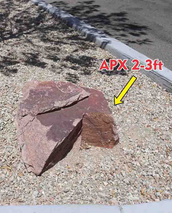 Champagne Pink Granite Boulders 30" - 36"
