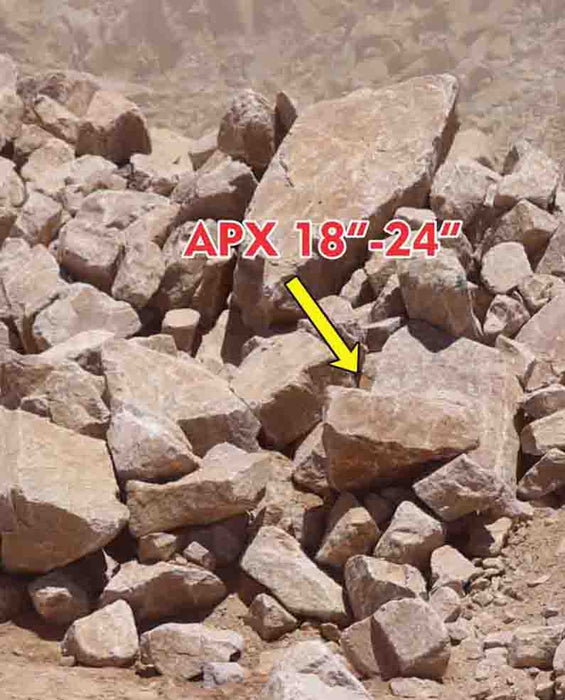 Champagne Pink Granite Boulders 12" - 18"