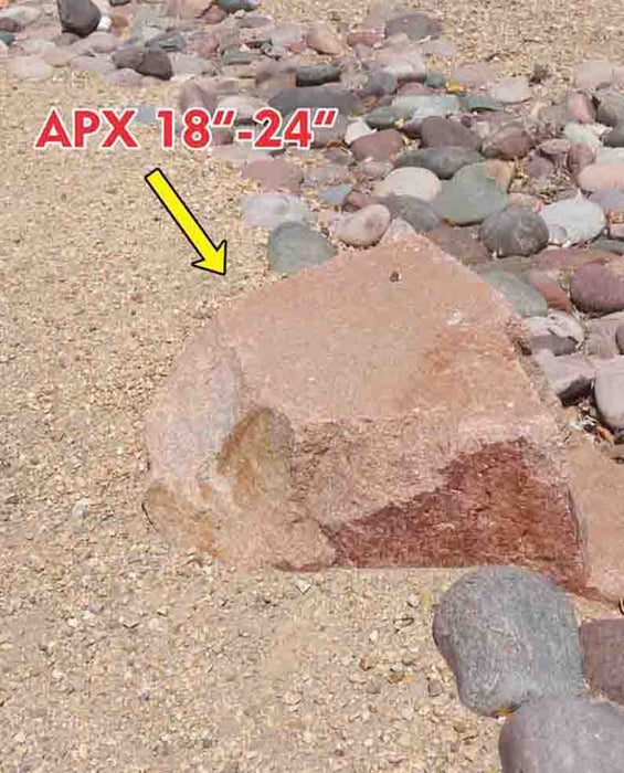 Champagne Pink Granite Boulders 12" - 18"