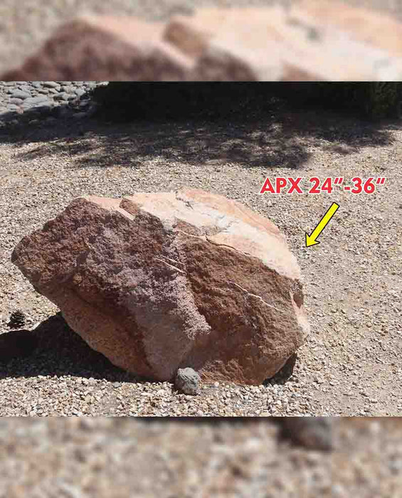 Champagne Pink Granite Boulders 24" - 30"