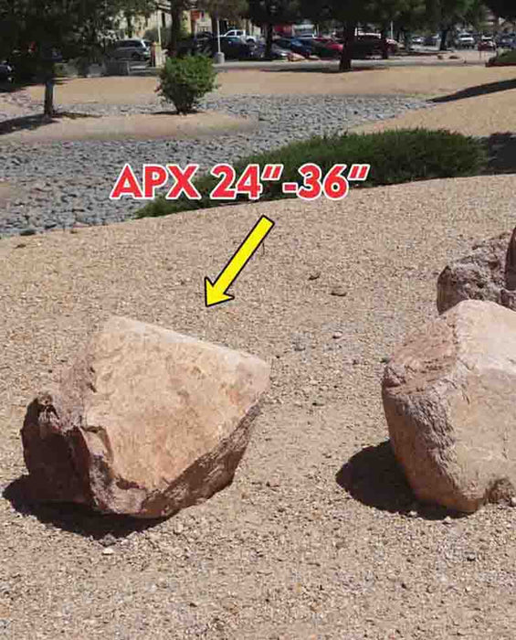 Champagne Pink Granite Boulders 24" - 30"