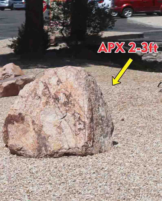 Champagne Pink Granite Boulders 30" - 36"