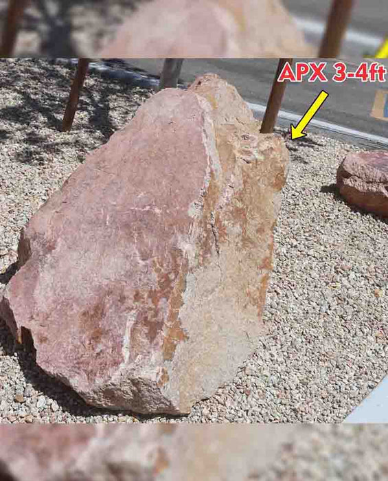 Champagne Pink Granite Boulders Specimens