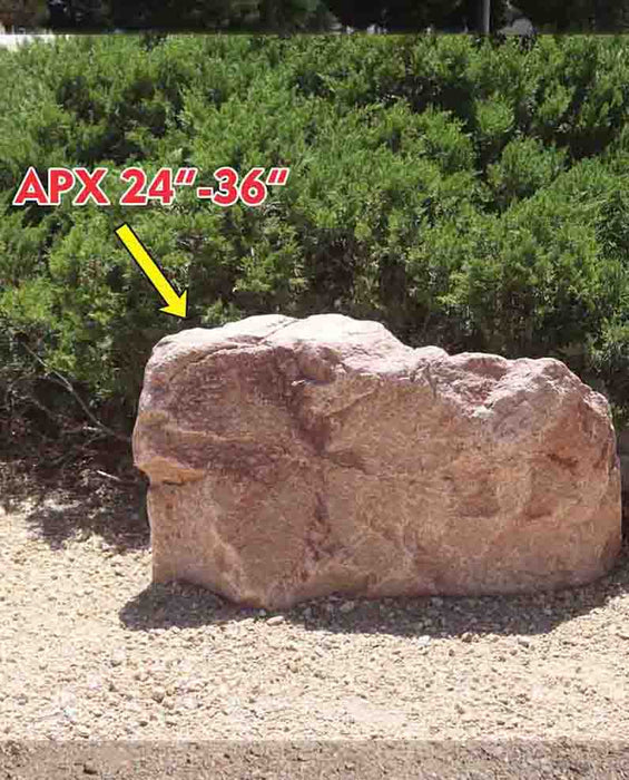 Champagne Pink Granite Boulders 24" - 30"