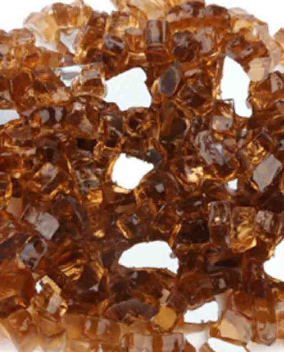Copper Reflective Tempered Fire Glass