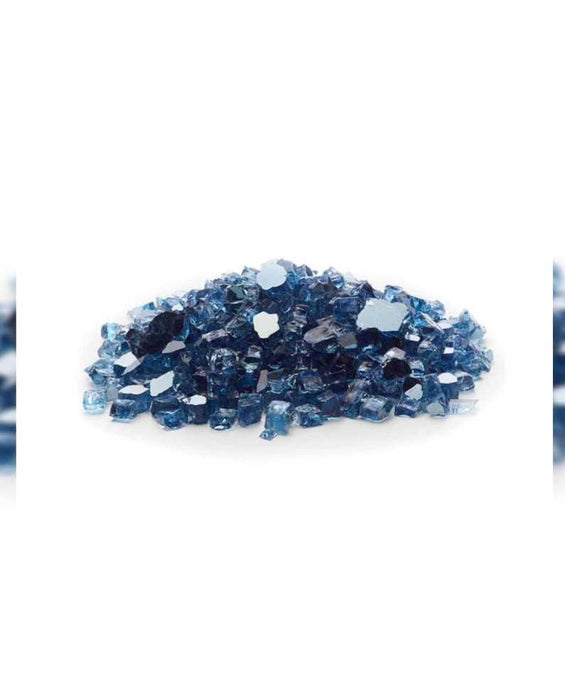 Sky Blue Reflective Tempered Fire Glass