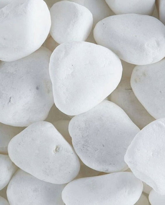 Snow White Pebbles 1" - 2"