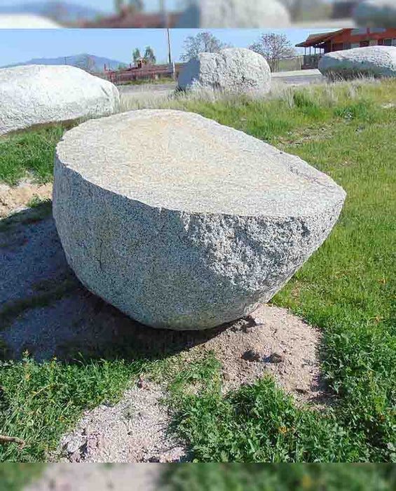 White Granite River Boulders 36" - 48"
